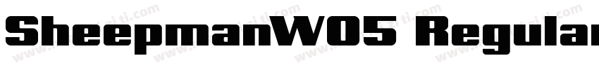 SheepmanW05 Regular Regular字体转换
